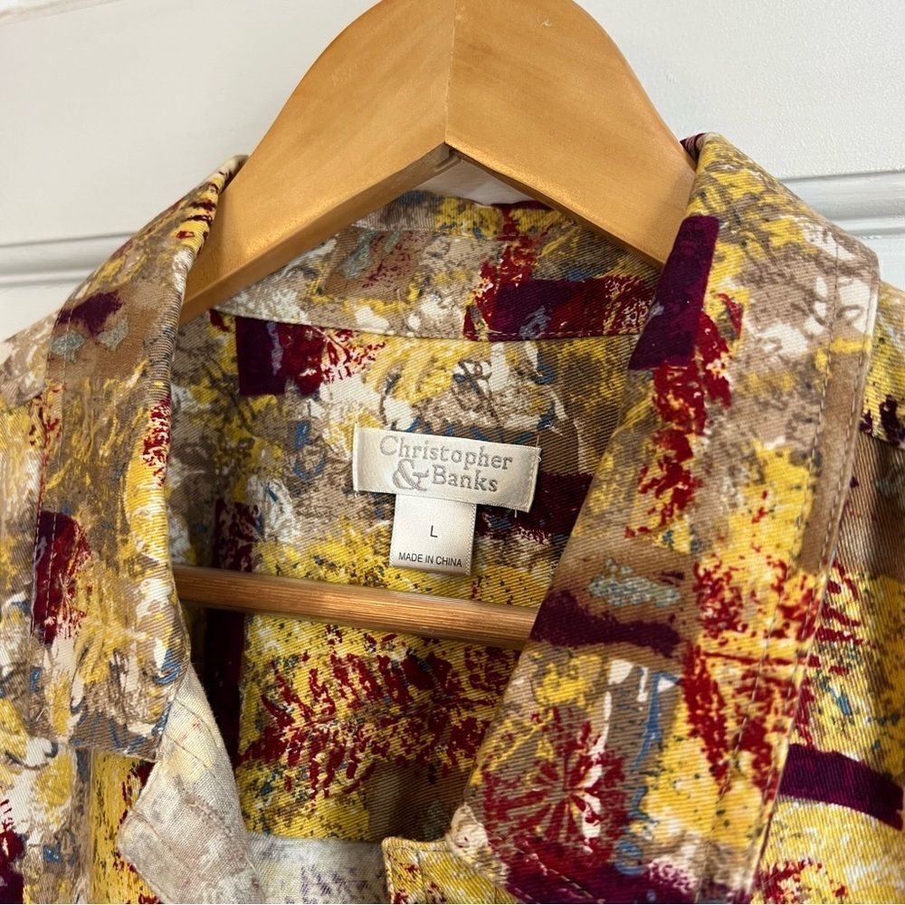 Christopher & Banks Multicolor Jacket L - Picture 3 of 8